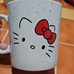 Hello Kitty Ceramic Mug with Black and White Design
